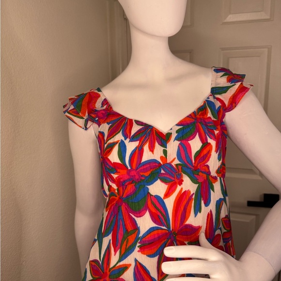 Skies Are Blue Red and White Sleeveless Maxi Sundress Size Small.  #151 - Picture 4 of 17